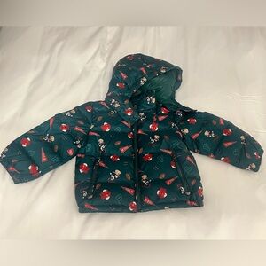 Kids Polo by Ralph Lauren Green Puffer Jacket with Bears Size 2T